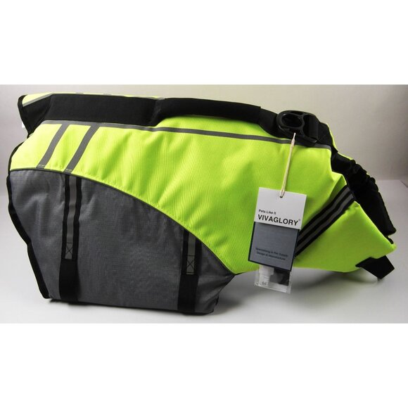 Dog Life Vest, Dog Life Jacket for Swimming & Boating, Lifejacket with Handle, - Picture 3 of 7